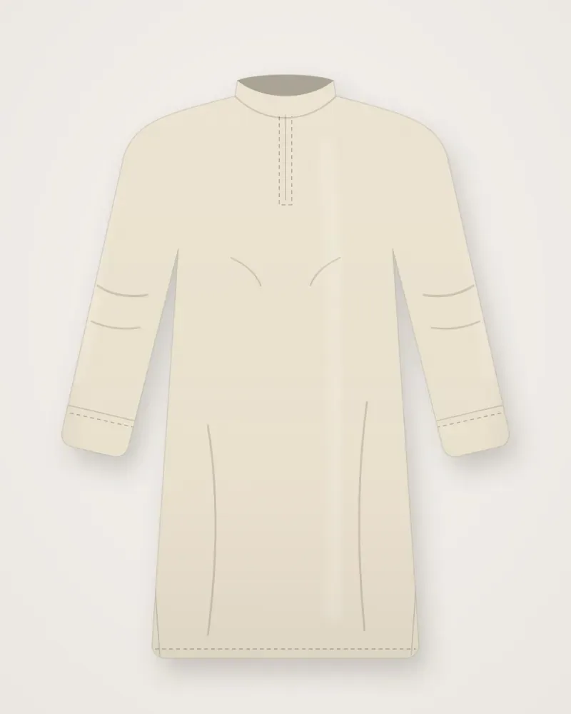 Tunik Linen, Krem
