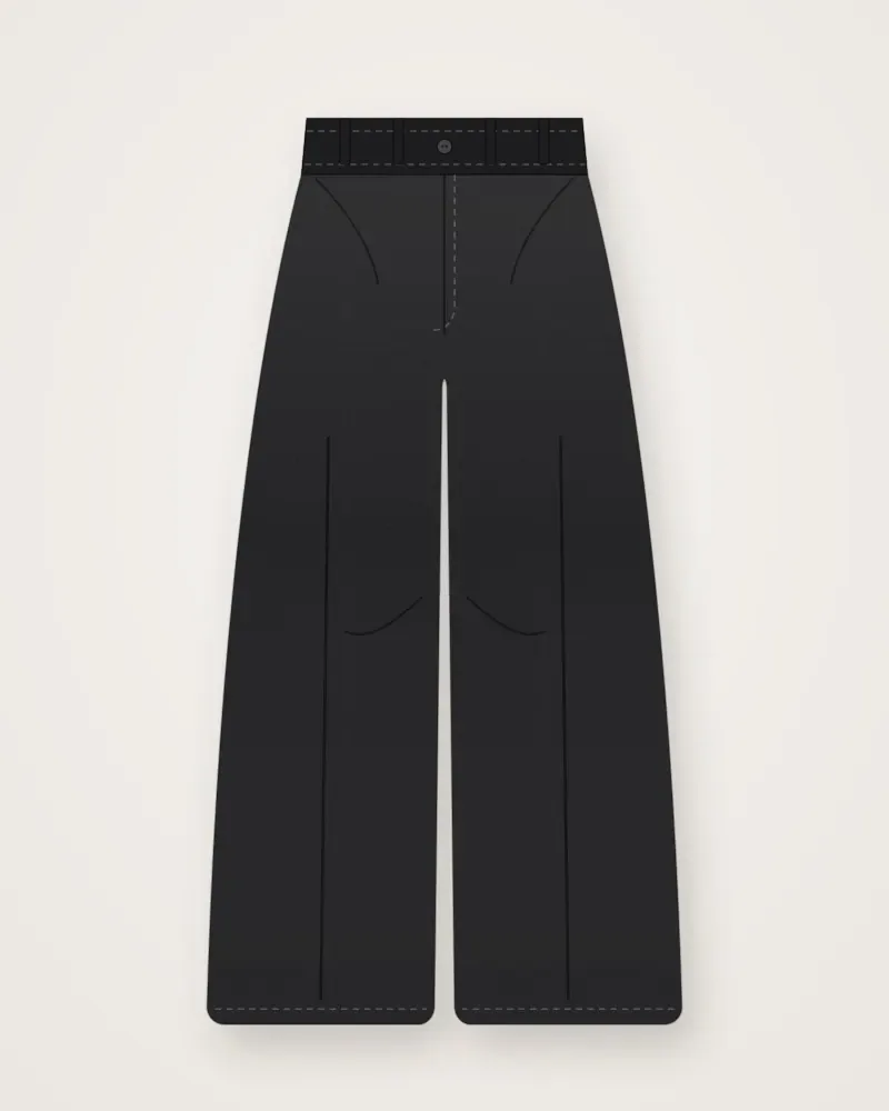 Celana Kulot, Hitam