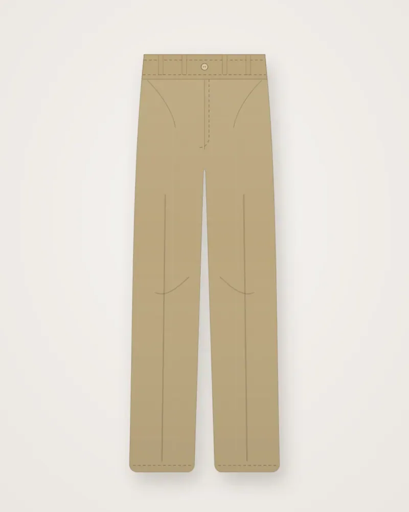Celana Chino Slim, Khaki